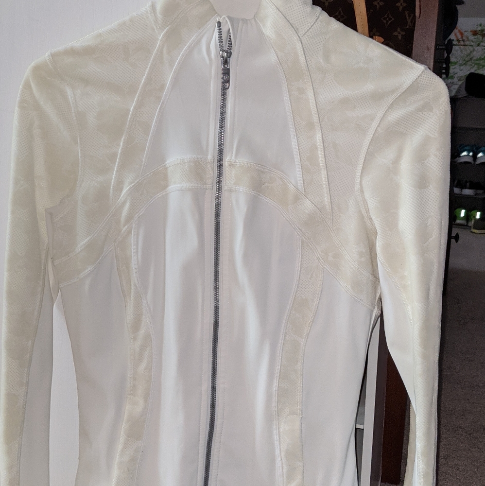 White Lululemon jacket